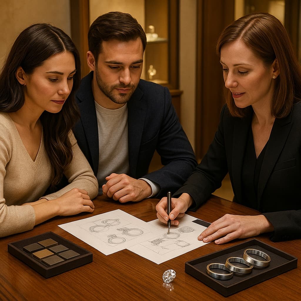 Personal design consultations to create the perfect wedding ring within your budget