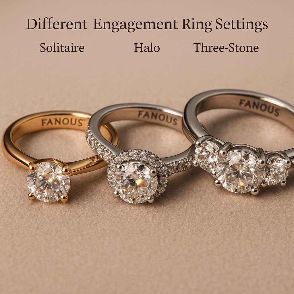 Different engagement ring settings