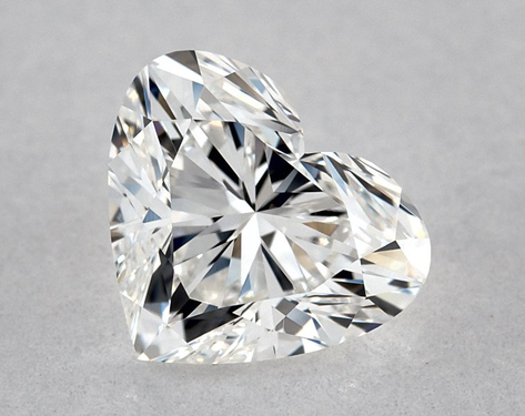 0.9ct Heart Cut F VVS1 EX-EX GIA
