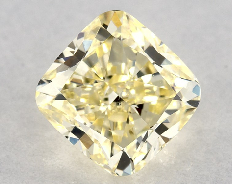 0.9ct Cushion Cut Yellow VS2 EX-G GIA