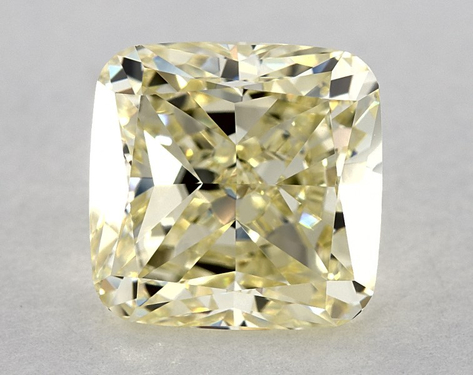 5.03ct Cushion Cut Yellow VVS2 EX-G GIA