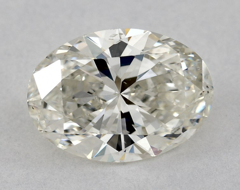 1.7ct Oval Cut J SI1 EX-G GIA