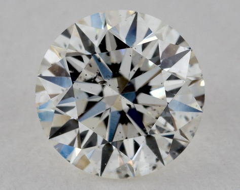 1.07ct Round Cut H SI2 EX-EX-EX GIA