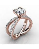 Rose Gold Engagement Ring 1.340cts SKU: 0201009-rose