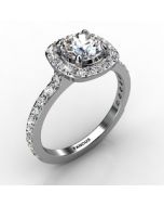 18k White Gold Engagement Ring 0.690cts SKU: 0201010-18kw