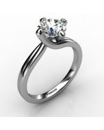 Platinum Engagement Ring SKU: 0201053-plat