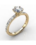 18k Yellow Gold Engagement Ring 0.448cts SKU: 0201064-18ky