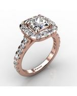 Rose Gold Engagement Ring 1.092cts SKU: 0201079-rose