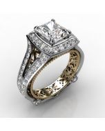 18k White Gold Engagement Ring 1.190cts SKU: 0201083-18kw