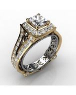 18k Yellow Gold Engagement Ring 1.156cts SKU: 0201084-18ky
