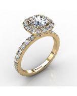 18k Yellow Gold Engagement Ring SKU: 0201088-18ky