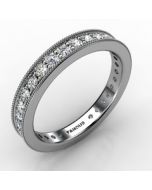 14k White Gold Wedding Band 0.736cts SKU: 0300857-14kw