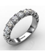 14k White Gold Wedding Band 0.972cts SKU: 0300962-14kw