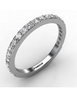 18k White Gold Wedding Band 0.506cts SKU: 0301010-18kw