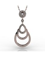 Rose Gold Pendant 1.385cts SKU: 2300722-rose