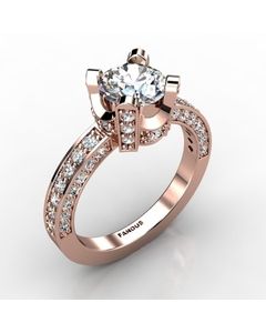 Rose Gold Engagement Ring 0.848cts SKU: 0200715-rose