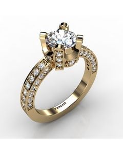18k Yellow Gold Engagement Ring 0.848cts SKU: 0200715-18ky