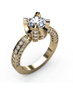 14k Yellow Gold Engagement Ring 0.848cts SKU: 0200715-14ky
