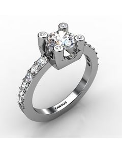 Platinum Engagement Ring 0.664cts SKU: 0200716-plat