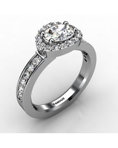 Platinum Engagement Ring 0.516cts SKU: 0200717-plat