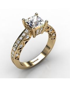 18k Yellow Gold Engagement Ring 0.500cts SKU: 0200823-18ky