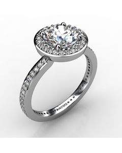 18k White Gold Engagement Ring 0.532cts SKU: 0200825-18kw