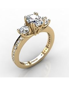 18k Yellow Gold Engagement Ring 0.784cts SKU: 0200826-18ky