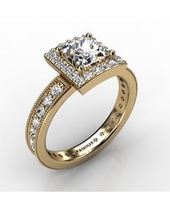 18k Yellow Gold Engagement Ring 0.908cts SKU: 0200857-18ky