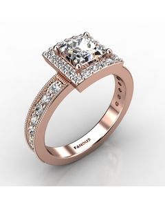 Rose Gold Engagement Ring 0.640cts SKU: 0200858-rose