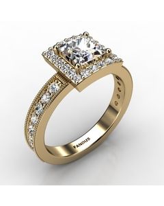 18k Yellow Gold Engagement Ring 0.640cts SKU: 0200858-18ky