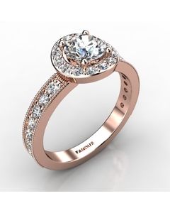 Rose Gold Engagement Ring 0.578cts SKU: 0200862-rose