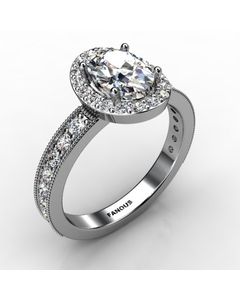 Platinum Engagement Ring 0.620cts SKU: 0200865-plat