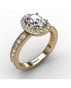 14k Yellow Gold Engagement Ring 0.620cts SKU: 0200865-14ky