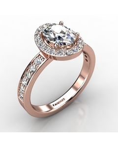 Rose Gold Engagement Ring 0.516cts SKU: 0200866-rose