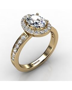 18k Yellow Gold Engagement Ring 0.516cts SKU: 0200866-18ky