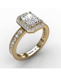 14k Yellow Gold Engagement Ring 0.947cts SKU: 0200867-14ky