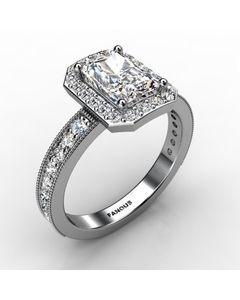 18k White Gold Engagement Ring 0.694cts SKU: 0200868-18kw