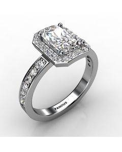 14k White Gold Engagement Ring 0.556cts SKU: 0200869-14kw