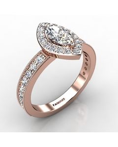 Rose Gold Engagement Ring 0.654cts SKU: 0200871-rose