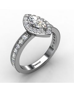 Platinum Engagement Ring 0.654cts SKU: 0200871-plat