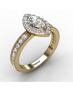 18k Yellow Gold Engagement Ring 0.654cts SKU: 0200871-18ky