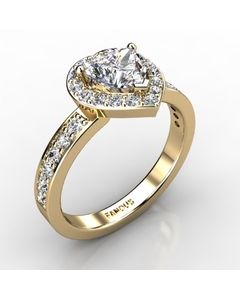 18k Yellow Gold Engagement Ring 0.516cts SKU: 0200878-18ky