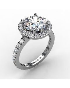 18k White Gold Engagement Ring 0.810cts SKU: 0200886-18kw