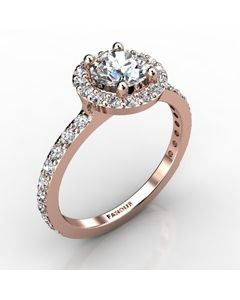 Rose Gold Engagement Ring 0.584cts SKU: 0200890-rose