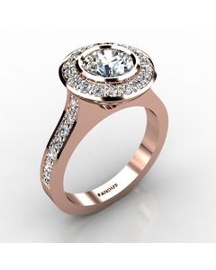Rose Gold Engagement Ring 0.628cts SKU: 0200900-rose