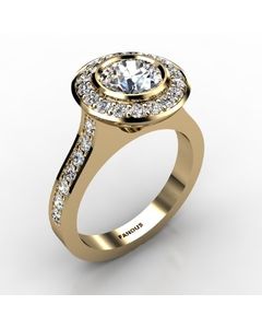 18k Yellow Gold Engagement Ring 0.628cts SKU: 0200900-18ky