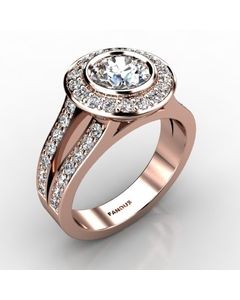 Rose Gold Engagement Ring 0.782cts SKU: 0200901-rose