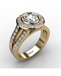 18k Yellow Gold Engagement Ring 0.782cts SKU: 0200901-18ky