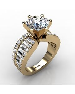 18k Yellow Gold Engagement Ring 1.696cts SKU: 0200933-18ky