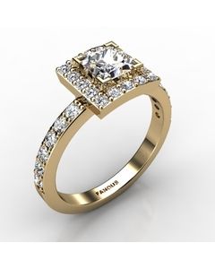 18k Yellow Gold Engagement Ring 0.620cts SKU: 0200955-18ky